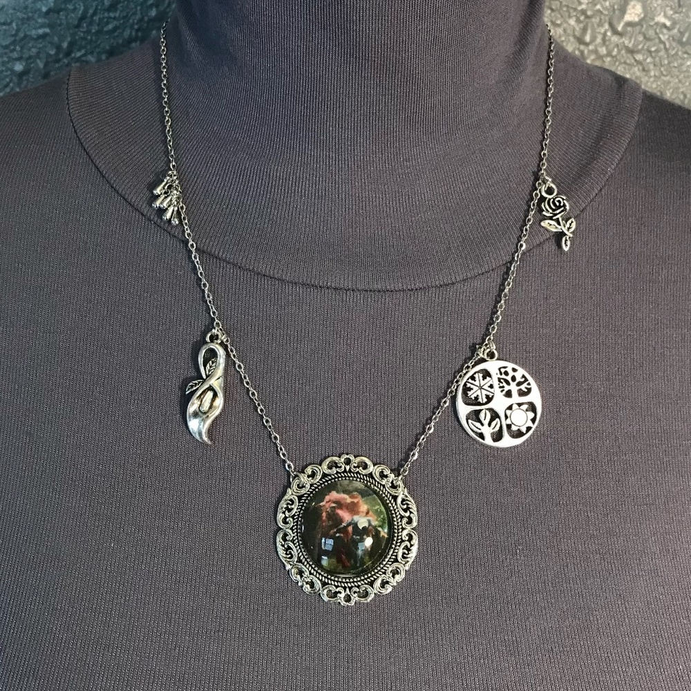 SOLD—“La Belle Dame Sans Merci" John Keats Handmade Literature Necklace - Picture 7 of 16
